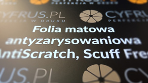 Folia matowa antyzarysowaniowa